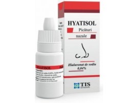 Tis farmaceutic - Hyatisol picaturi nazale - Hialuronat de sodiu 0,04% 10ml